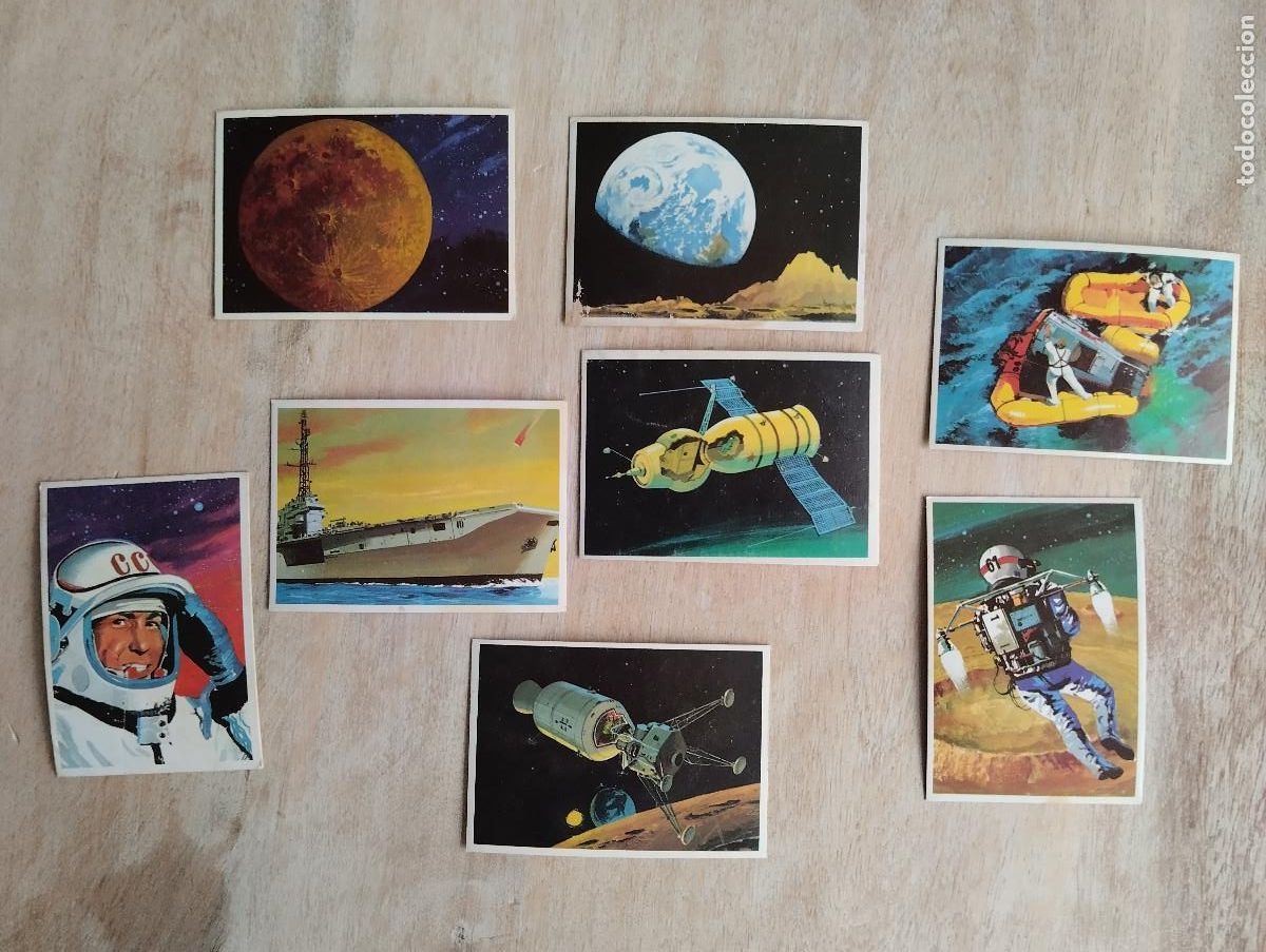 Coleccionismo cromos antiguos: LOTE 7 CROMOS (SUPERCROMO DUNKIN TEMA ESPACIO ) - Foto 1