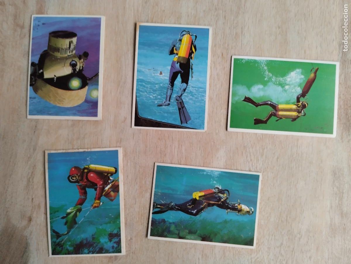 Coleccionismo cromos antiguos: LOTE 5 CROMOS (SUPERCROMO DUNKIN TEMA EL MAR ) - Foto 1