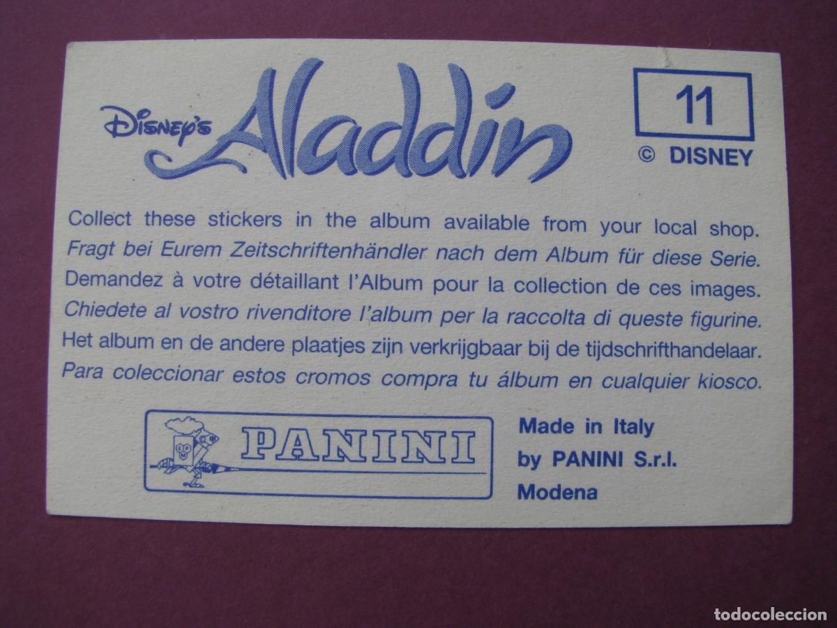 Coleccionismo cromos antiguos: CROMO DE ALADDIN. PANINI N&ordm; 11 - Foto 2