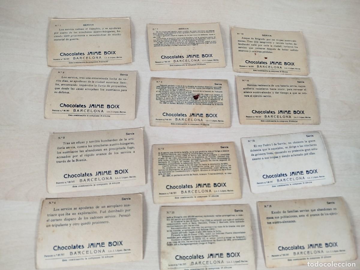 Coleccionismo cromos antiguos: Cromos Servia La gran Guerra - Foto 6