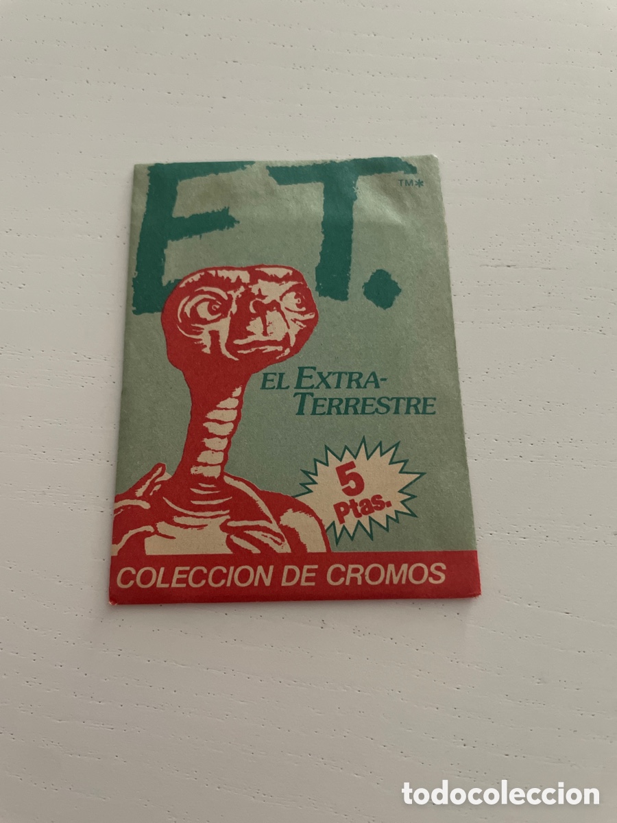 Coleccionismo cromos antiguos: E.T. EL EXTRATERRESTRE Sobre de cromos sin abrir - Foto 1