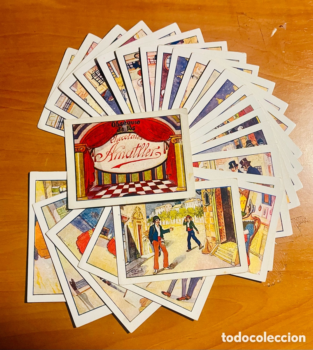 Collezionismo Figurine antiche: COLECCI&Oacute;N DO&Ntilde;A FRANCISQUITA, 25 CROMOS COMPLETA, (CHOCOLATES AMATLLER)