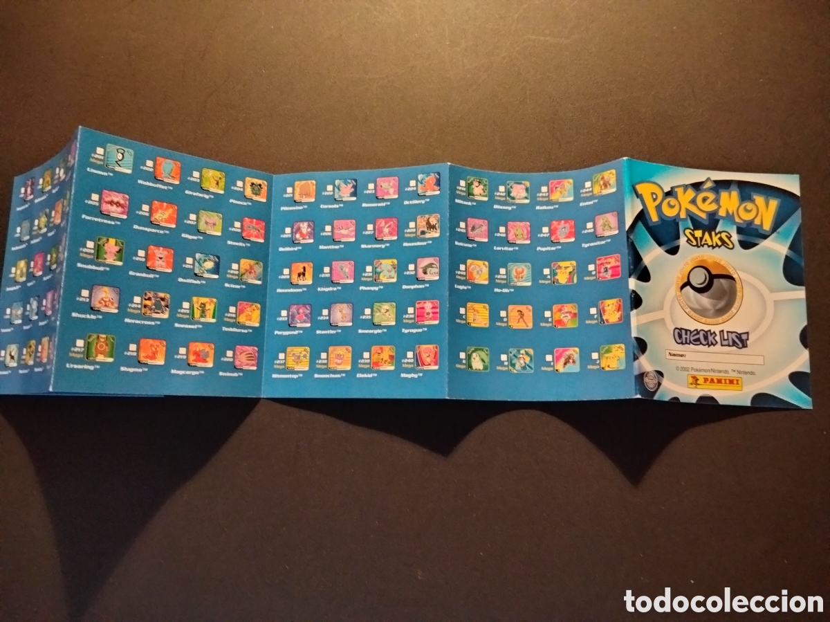 Coleccionismo cromos antiguos: CHECKLIST STAKS POKEMON 2002 NINTENDO PANINI - Foto 4