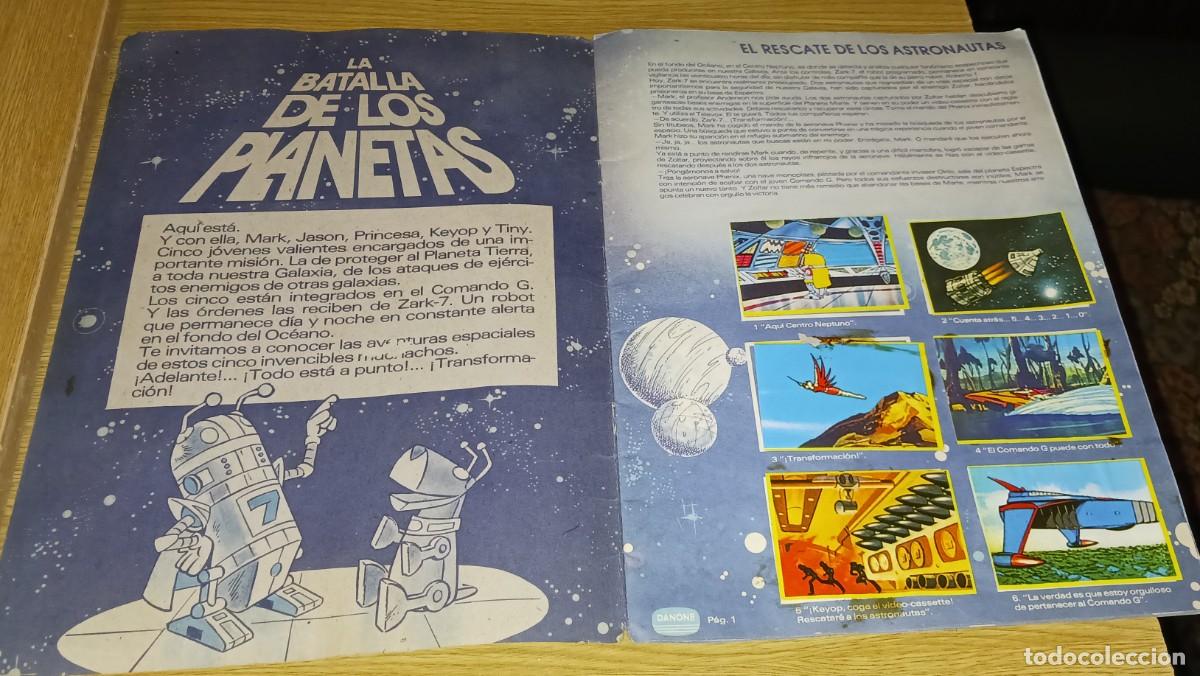 Coleccionismo cromos antiguos: &Aacute;lbum cromos batalla de los planetas de Danone. - Foto 2