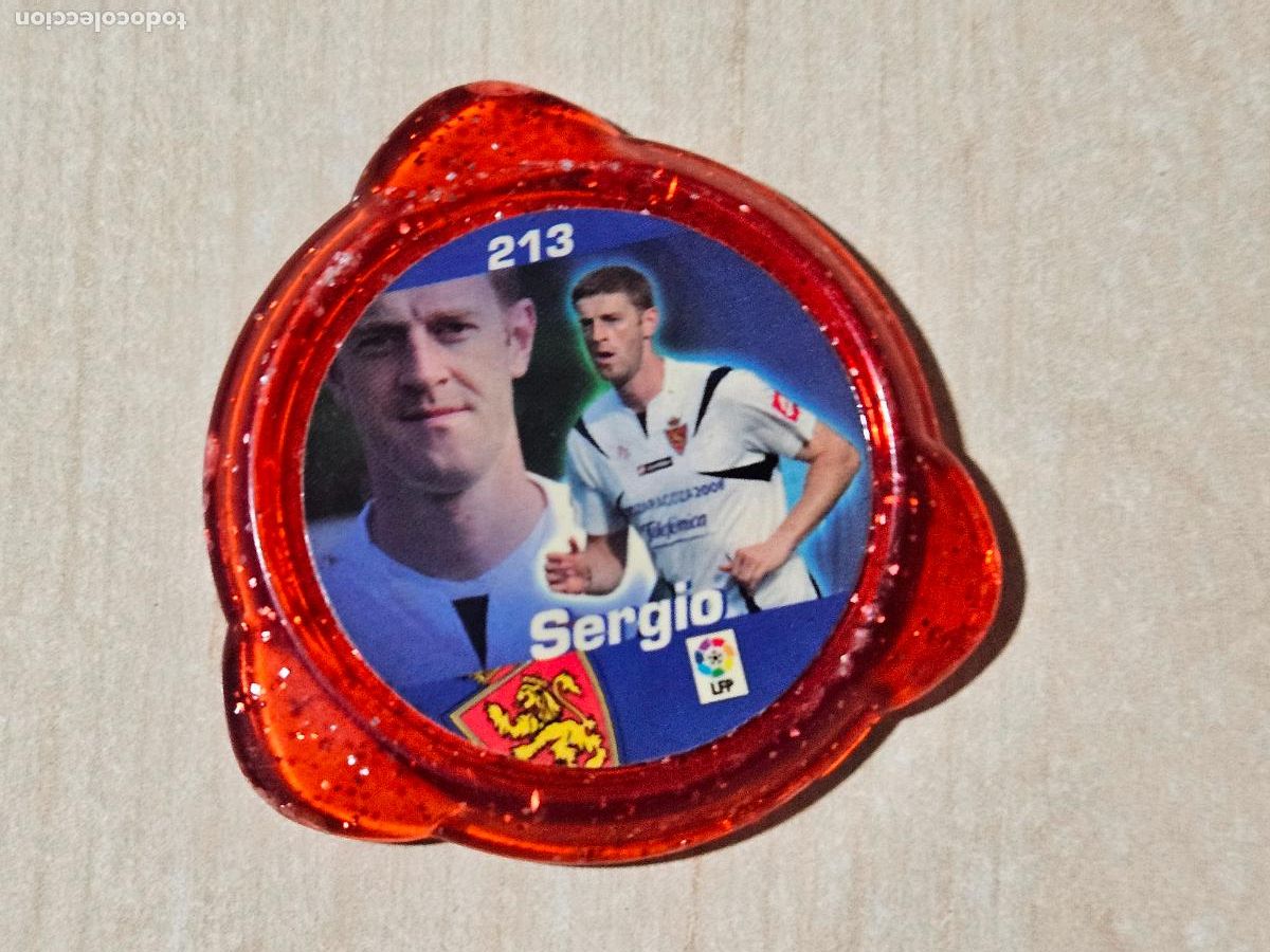 Coleccionismo Cromos antiguos: N&ordm; 213 SERGIO - LIGA 06/07 2006 2007 KRAKS TAZO CAPS - REAL ZARAGOZA