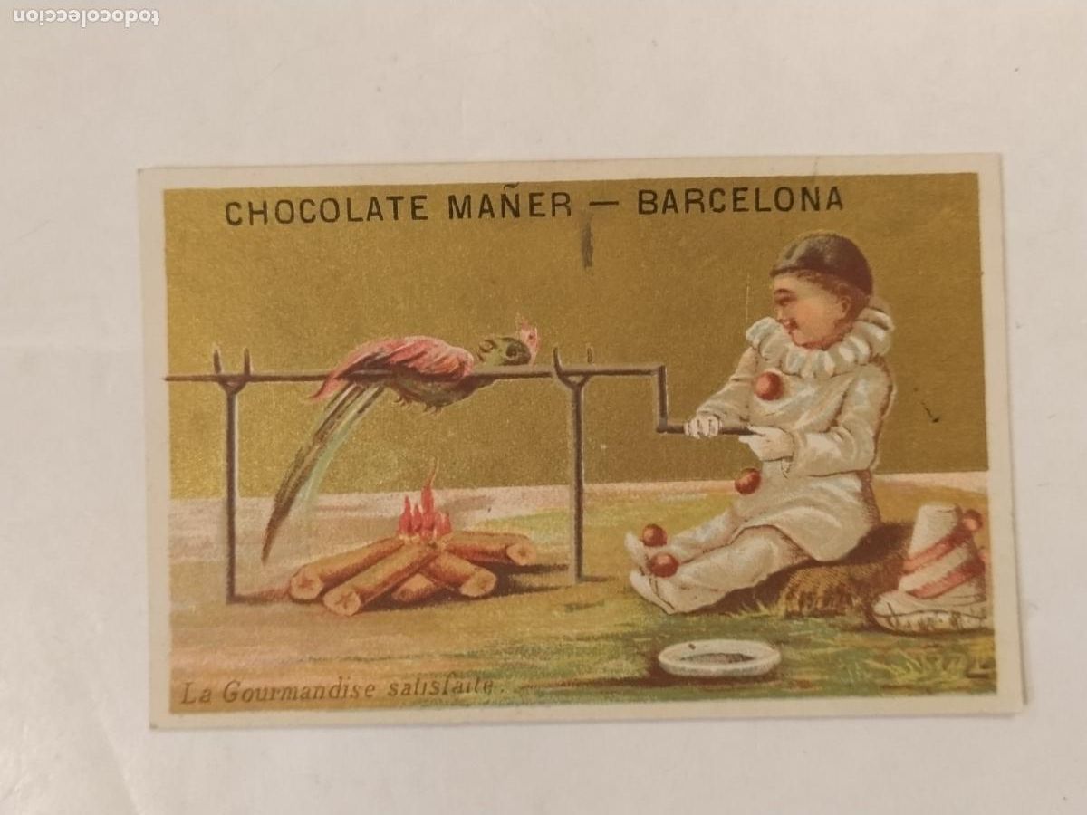 Collectionnisme Cartes &agrave; collectionner anciennes: CHOCOLATE MA&Ntilde;ER , BARCELONA - COCINANDO PAVO - VER FOTOS -(115.160)