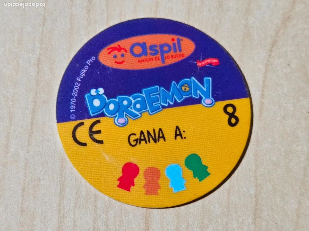 Coleccionismo cromos antiguos: N&ordm; 8 TAZO DORAEMON ASPIL 2002 -- - Foto 2