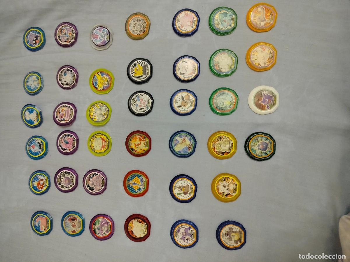 Coleccionismo cromos antiguos: lote 40 tazos pokemon nox - Foto 1
