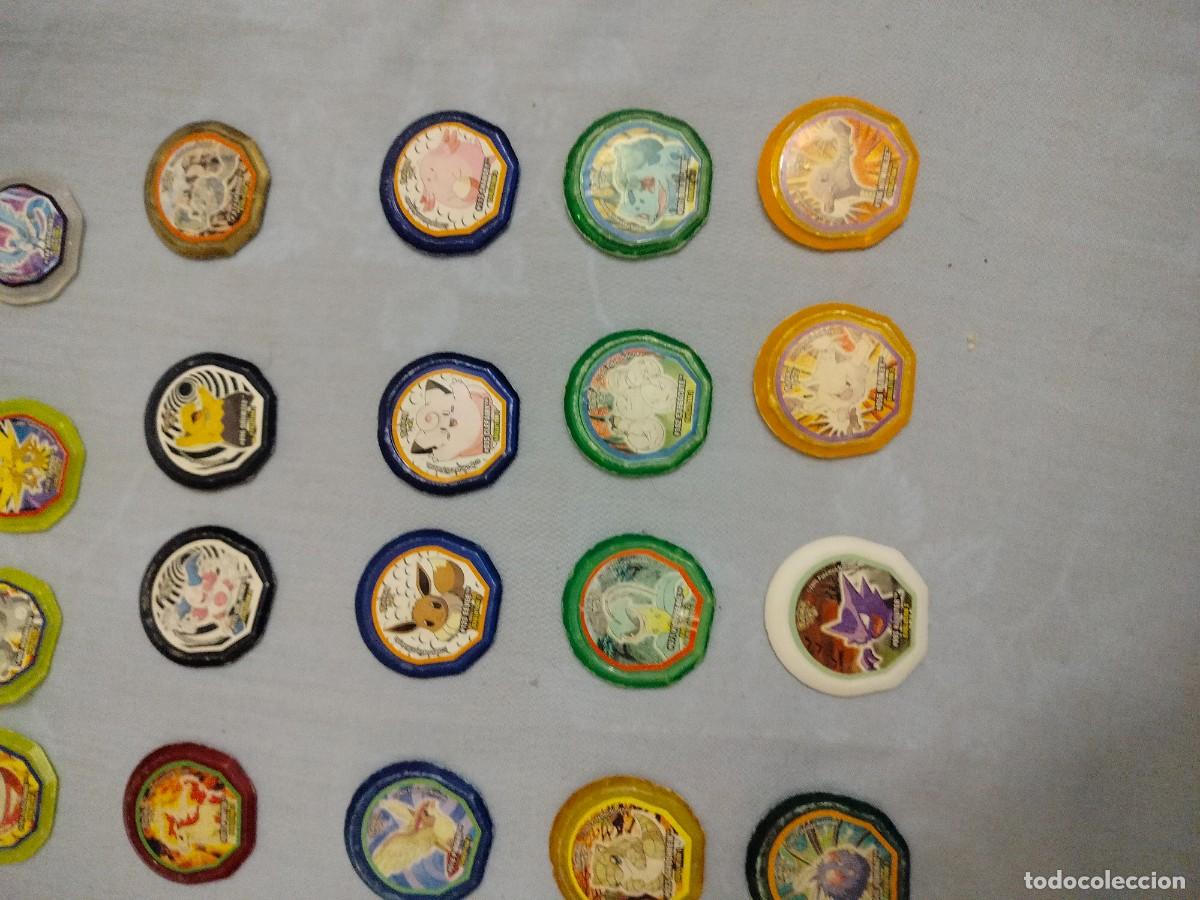 Coleccionismo cromos antiguos: lote 40 tazos pokemon nox - Foto 4