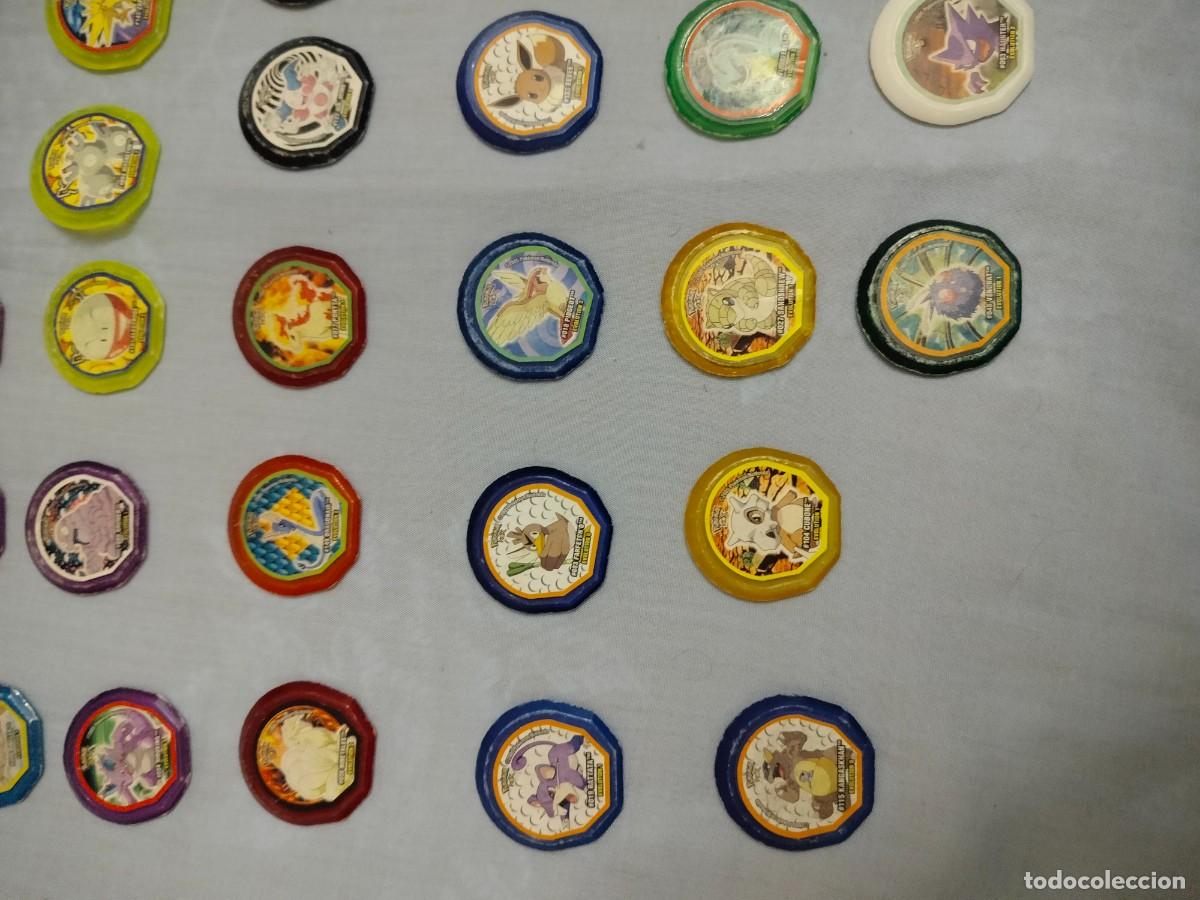 Coleccionismo cromos antiguos: lote 40 tazos pokemon nox - Foto 5