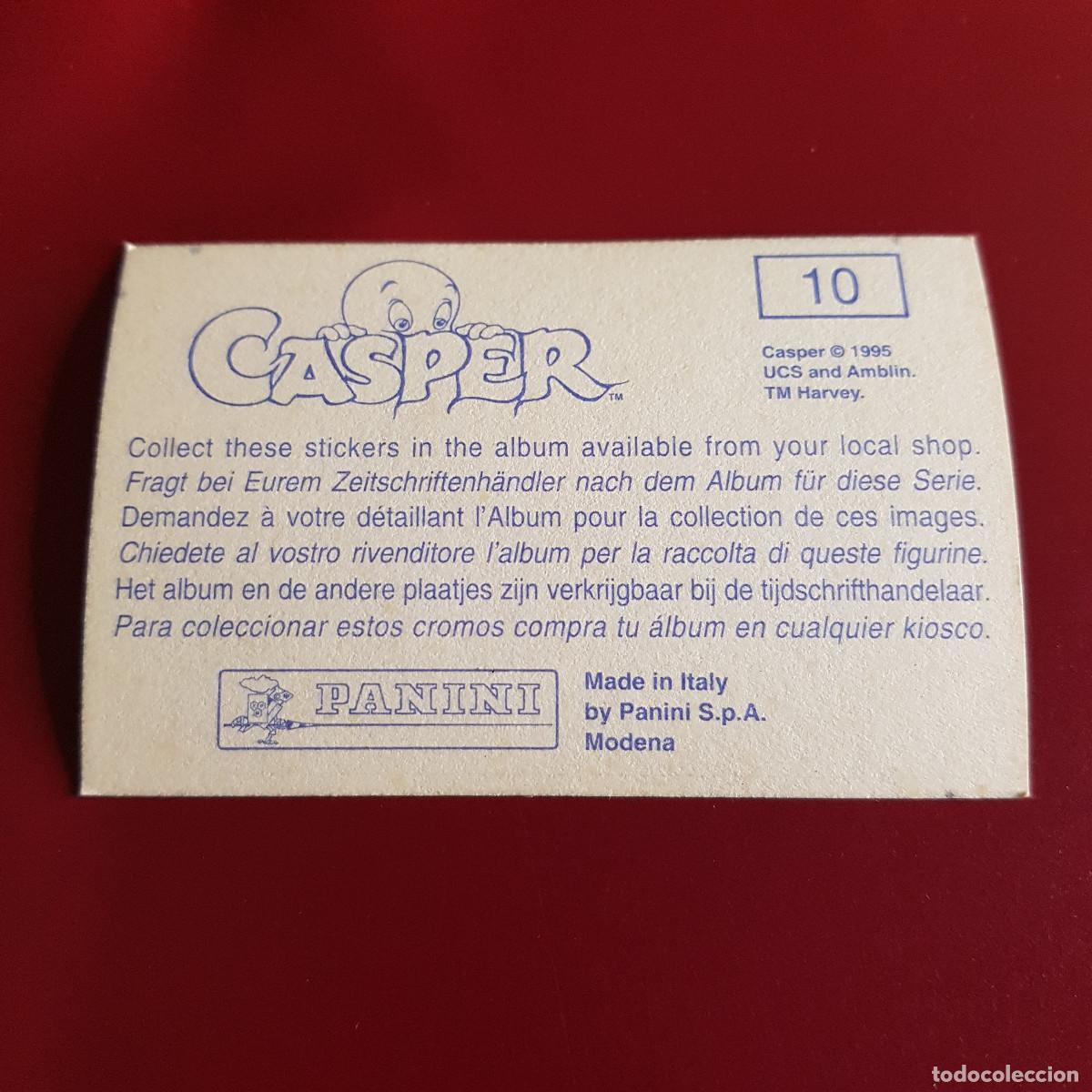 Coleccionismo cromos antiguos: PANINI - CASPER - 1995 - 95 - 10 - NUNCA PEGADO - Foto 2