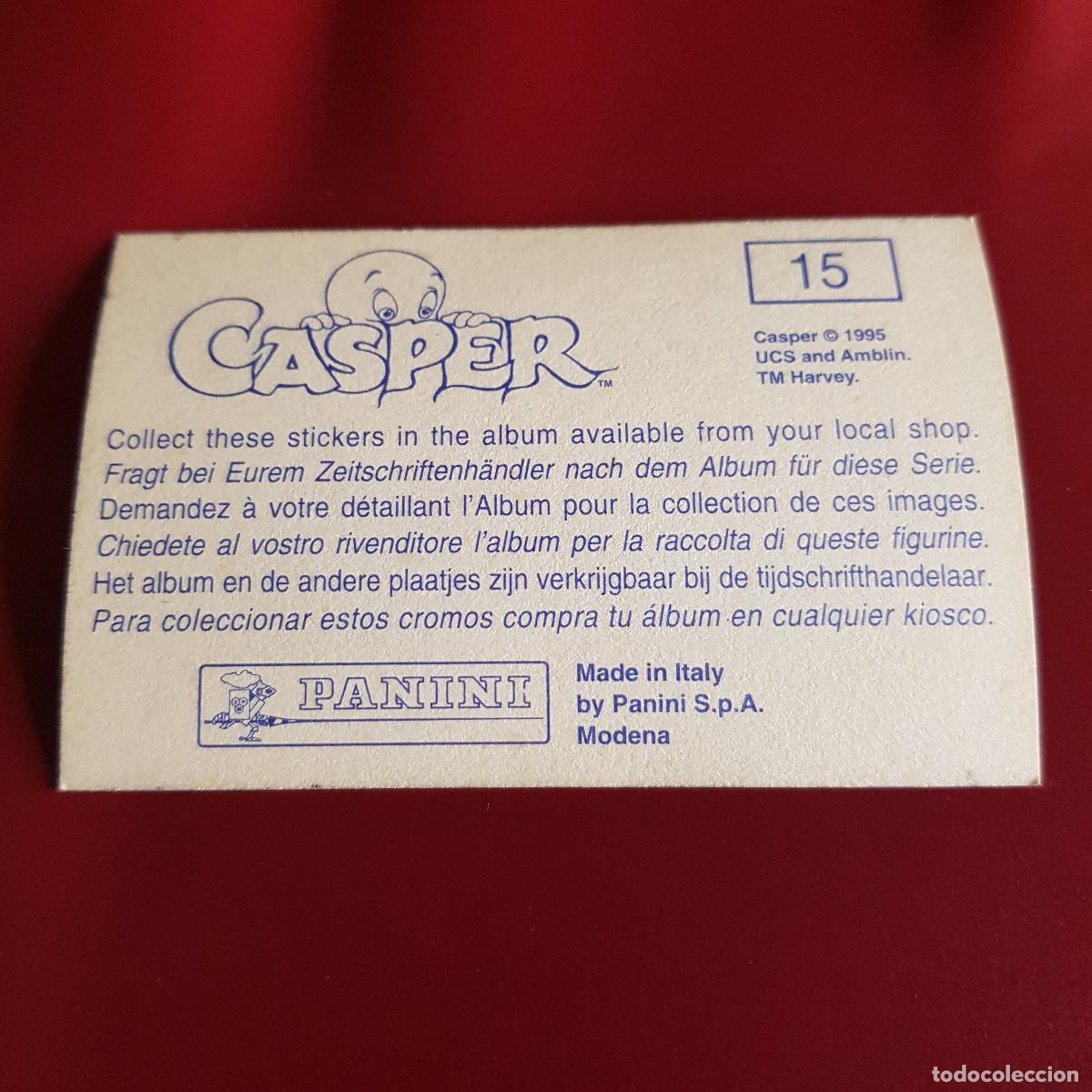 Coleccionismo cromos antiguos: PANINI - CASPER - 1995 - 95 - 15 - NUNCA PEGADO - Foto 2