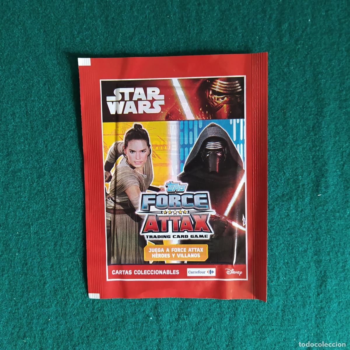 Coleccionismo cromos antiguos: SOBRE STAR WARS TOPPS FORCE ATTAX - Foto 1