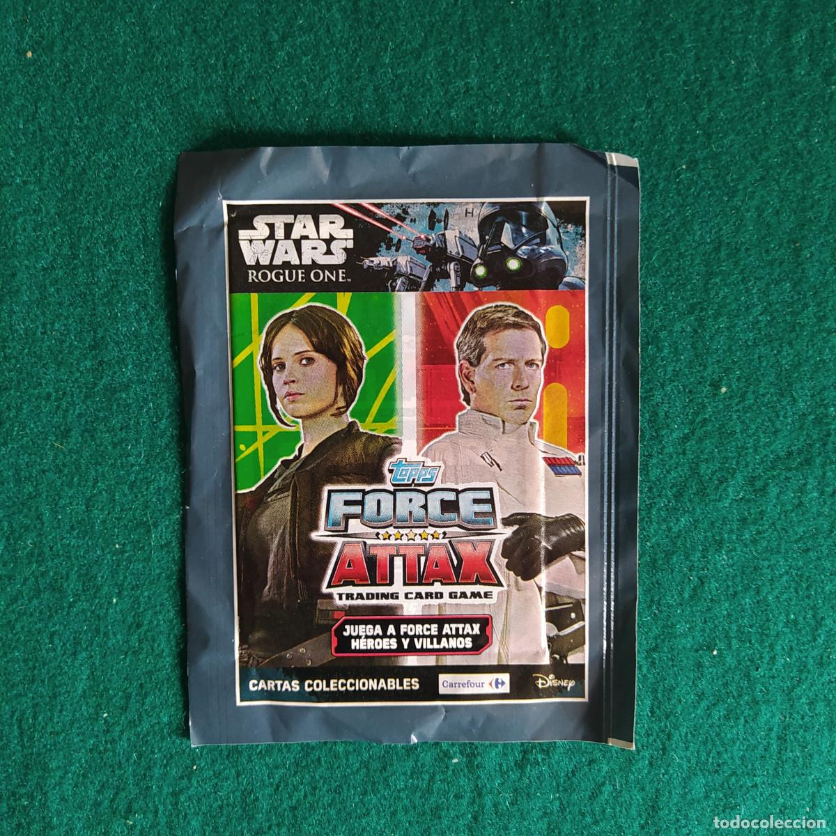 Coleccionismo cromos antiguos: SOBRE STAR WARS ROUGUE ONE TOPPS FORCE ATTAX - Foto 1