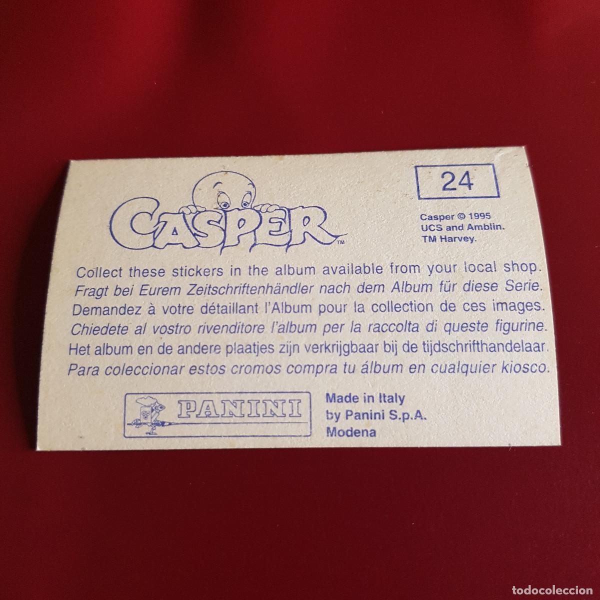 Coleccionismo cromos antiguos: PANINI - CASPER - 1995 - 95 - 24 - NUNCA PEGADO - Foto 2