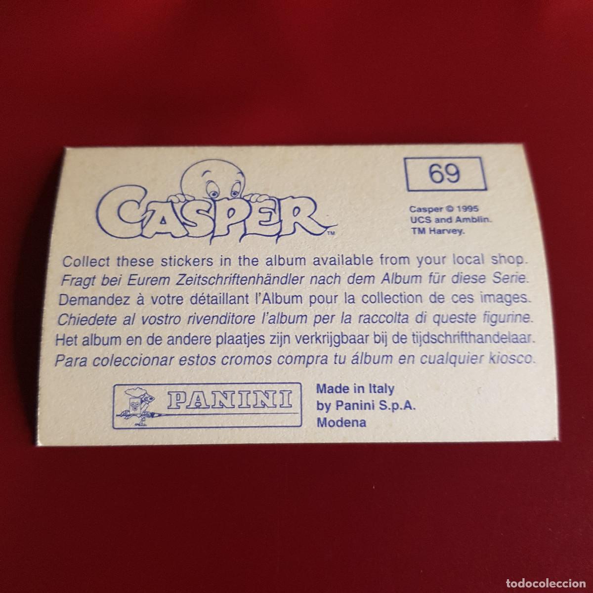 Coleccionismo cromos antiguos: PANINI - CASPER - 1995 - 95 - 69 - NUNCA PEGADO - Foto 2