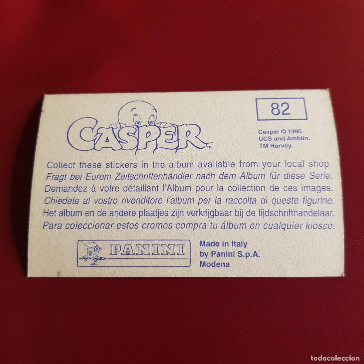 Coleccionismo cromos antiguos: PANINI - CASPER - 1995 - 95 - 82 - NUNCA PEGADO - Foto 2