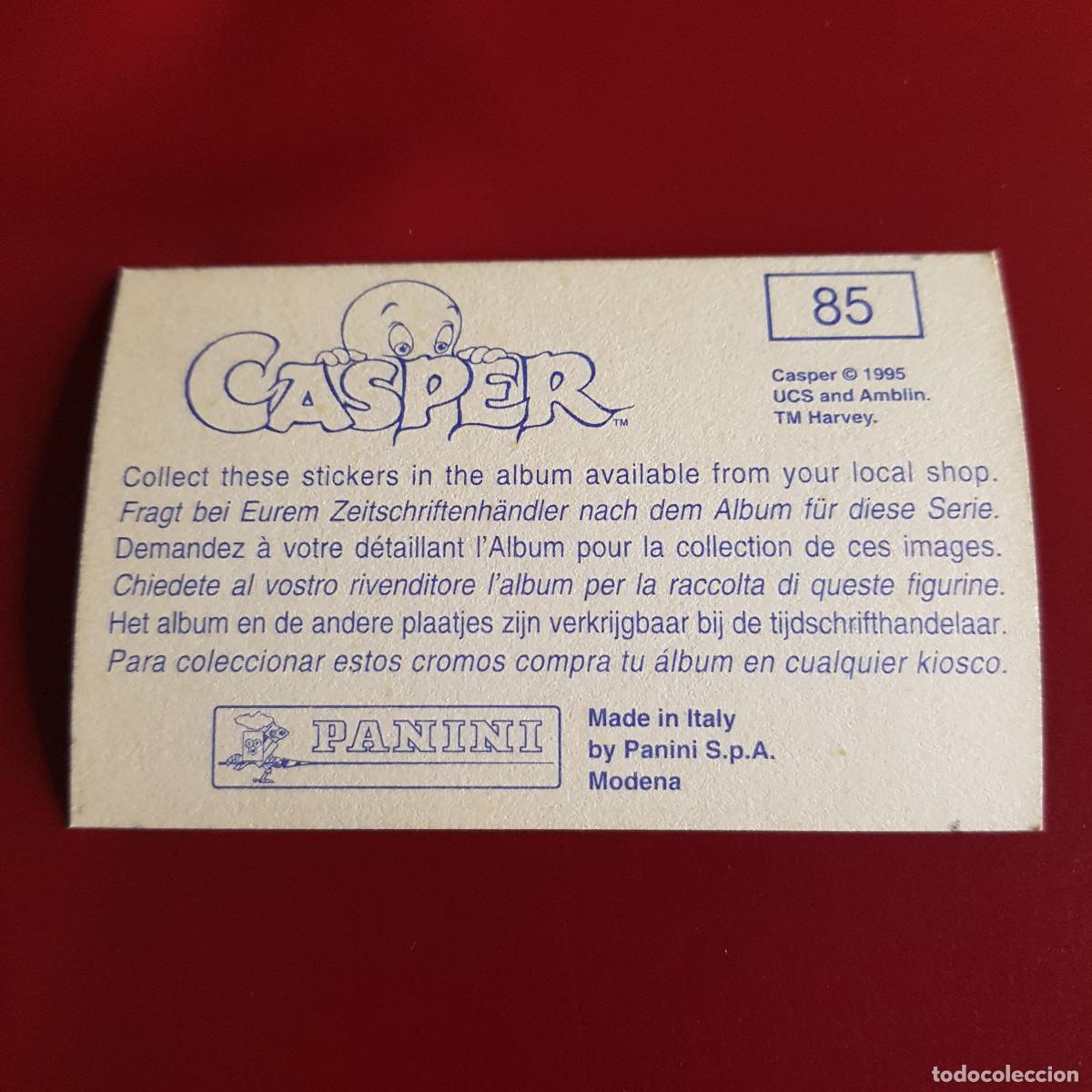 Coleccionismo cromos antiguos: PANINI - CASPER - 1995 - 95 - 85 - NUNCA PEGADO - Foto 2