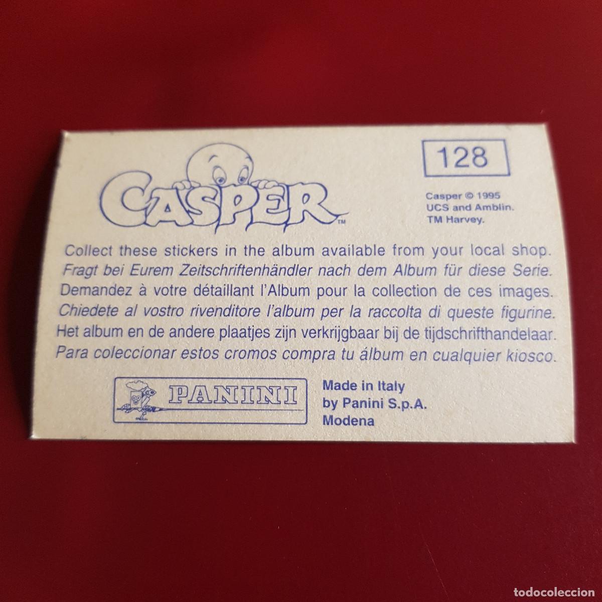 Coleccionismo cromos antiguos: PANINI - CASPER - 1995 - 95 - 128 - NUNCA PEGADO - Foto 2