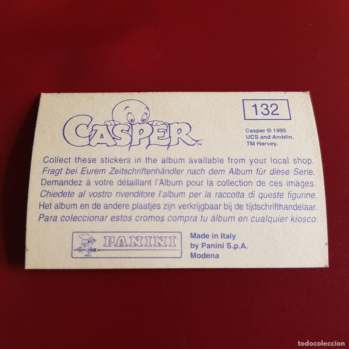 Coleccionismo cromos antiguos: PANINI - CASPER - 1995 - 95 - 132 - NUNCA PEGADO - Foto 2