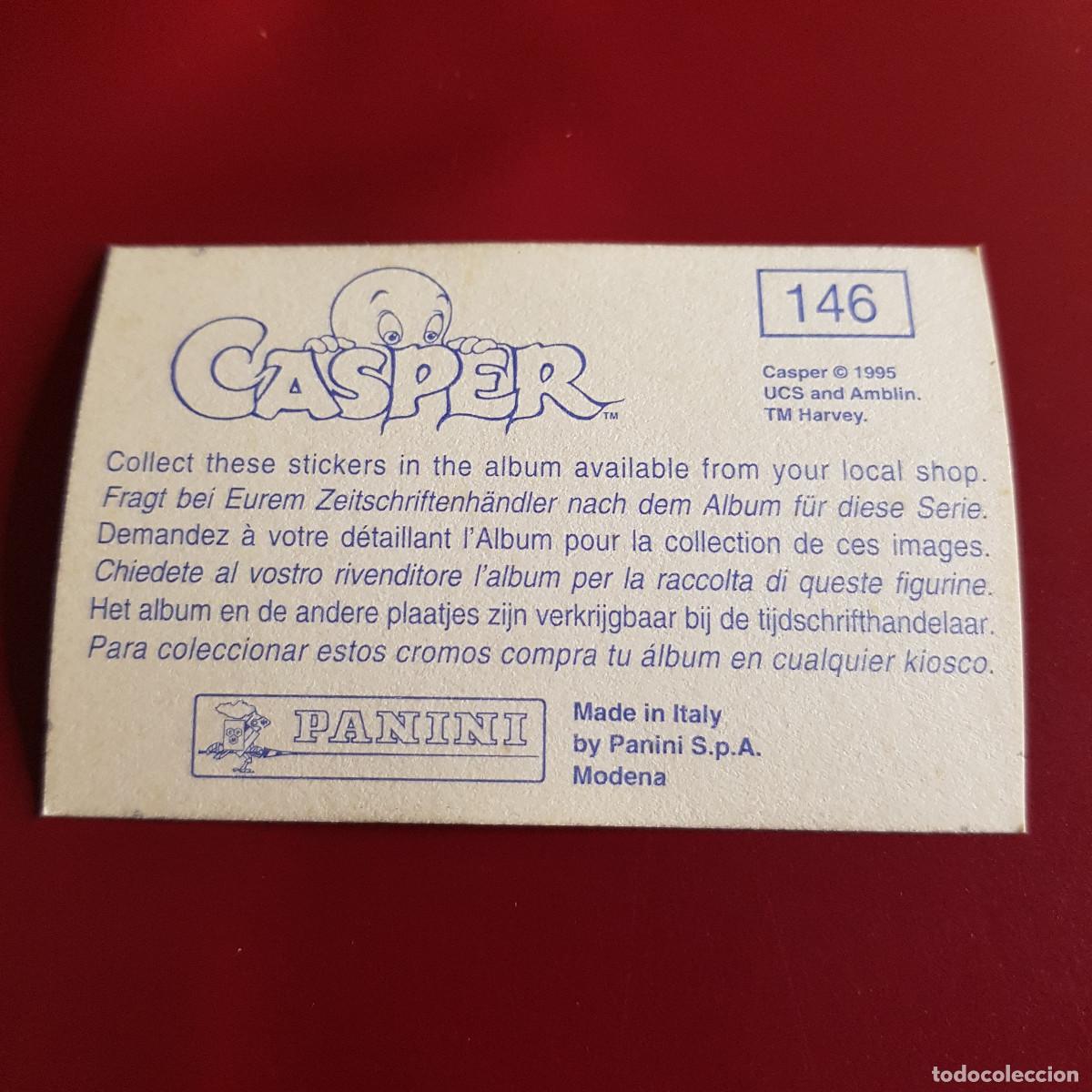 Coleccionismo cromos antiguos: PANINI - CASPER - 1995 - 95 - 146 - NUNCA PEGADO - Foto 2