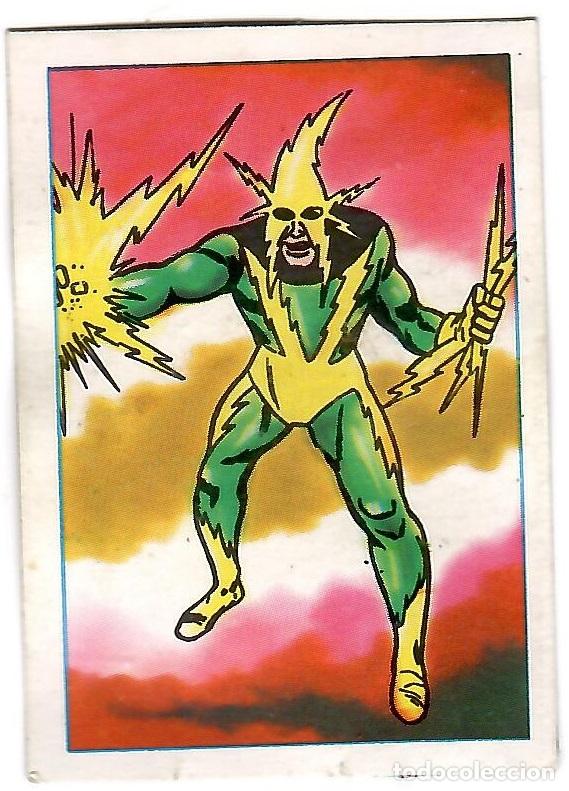 Collectable Antique Stickers: Album Superheroes, FHER; Cromo n&ordm; 158 (Electro)
