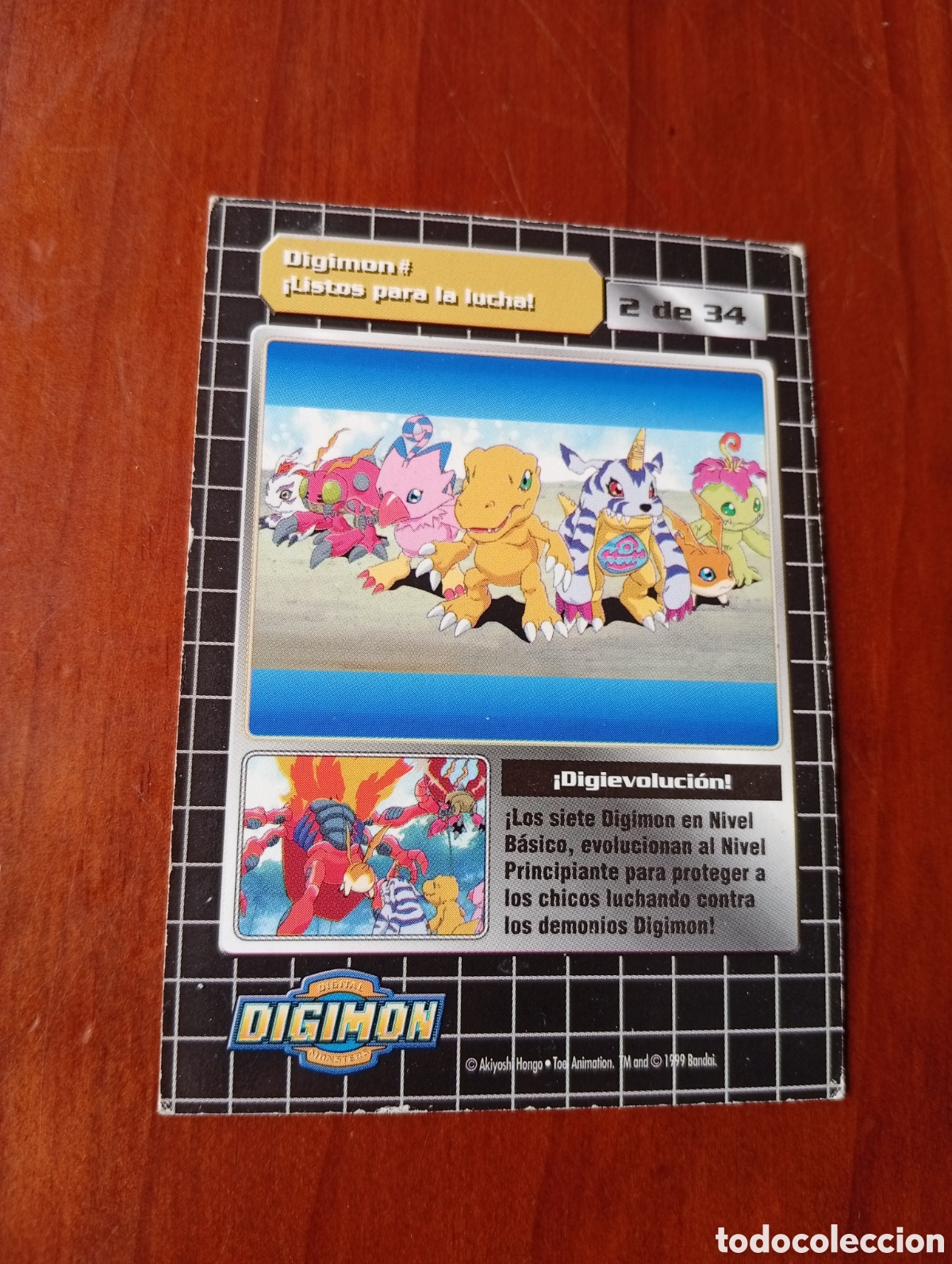 Coleccionismo cromos antiguos: CROMO CARTA DIGIMON 1999 - Foto 2