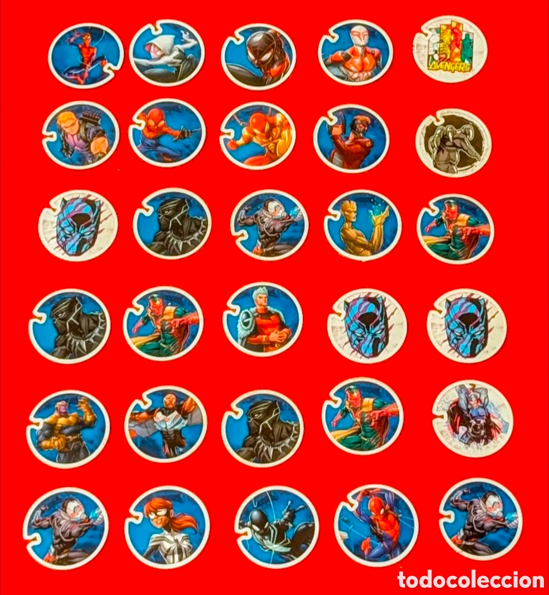 Coleccionismo cromos antiguos: Lote Cromos Tazos. Flizz. Marvel. Carrefour - Foto 1