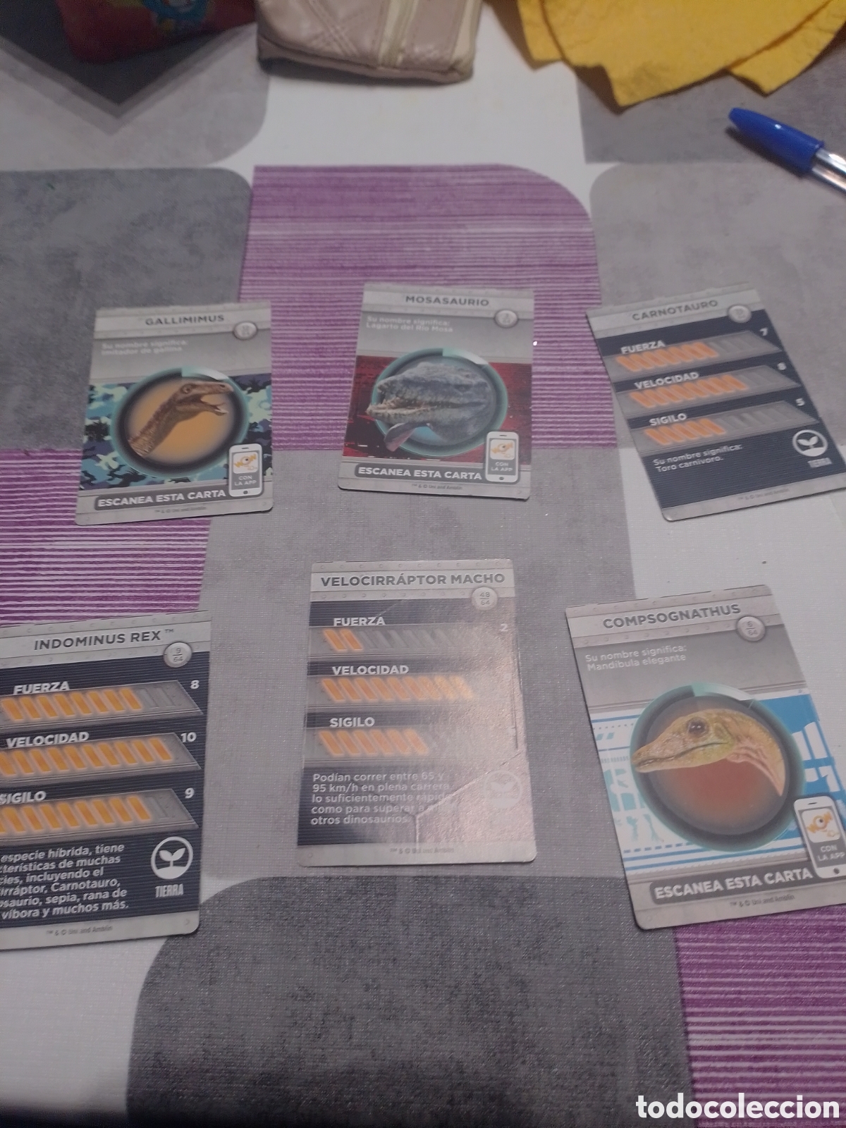 Coleccionismo cromos antiguos: cartas dinosaurios .......... - Foto 2