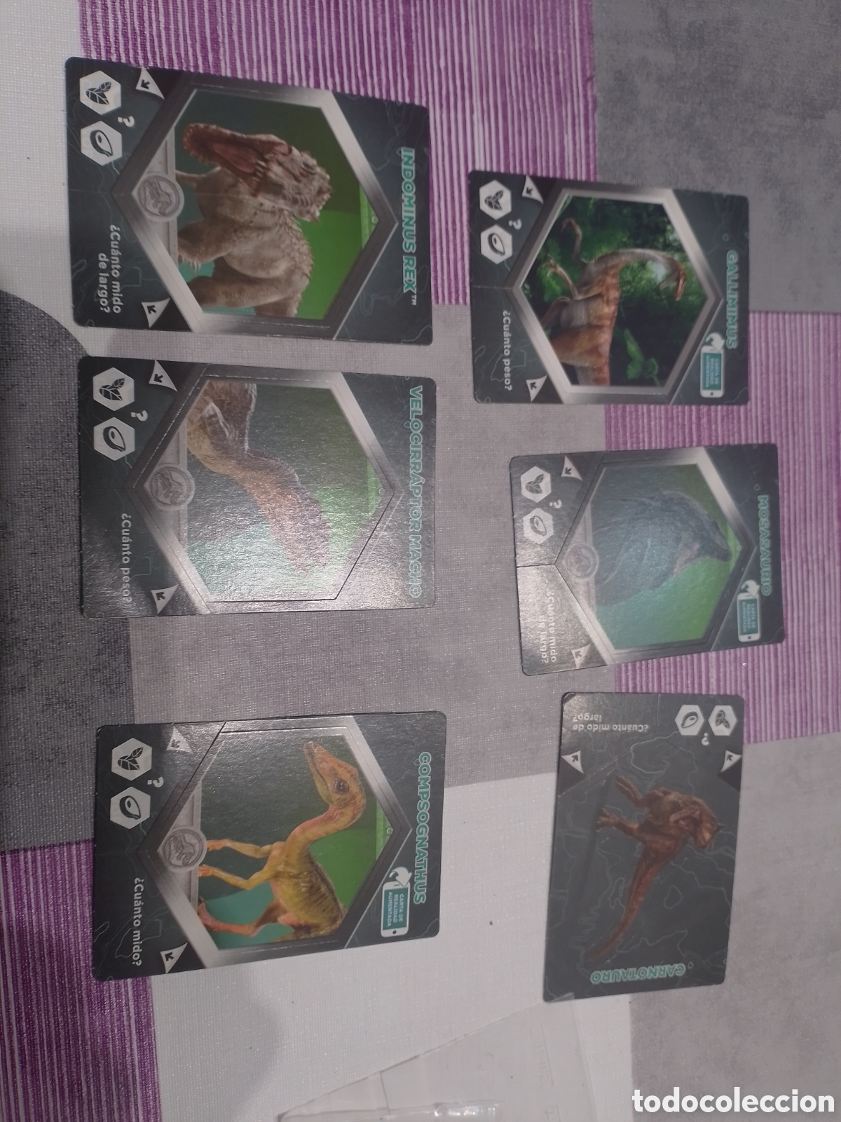 Coleccionismo cromos antiguos: cartas dinosaurios .......... - Foto 1