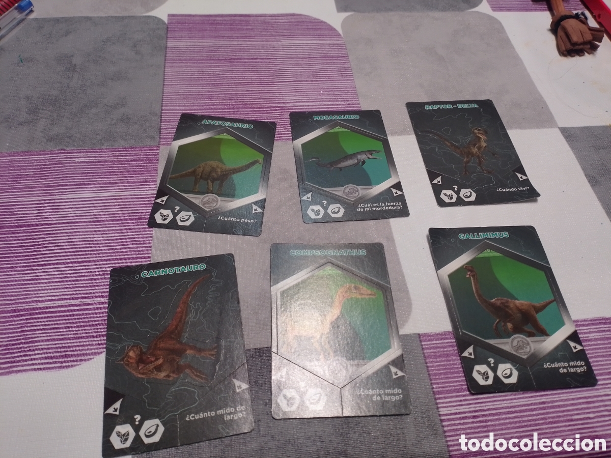 Coleccionismo cromos antiguos: cartas de dinosaurios ....... - Foto 1