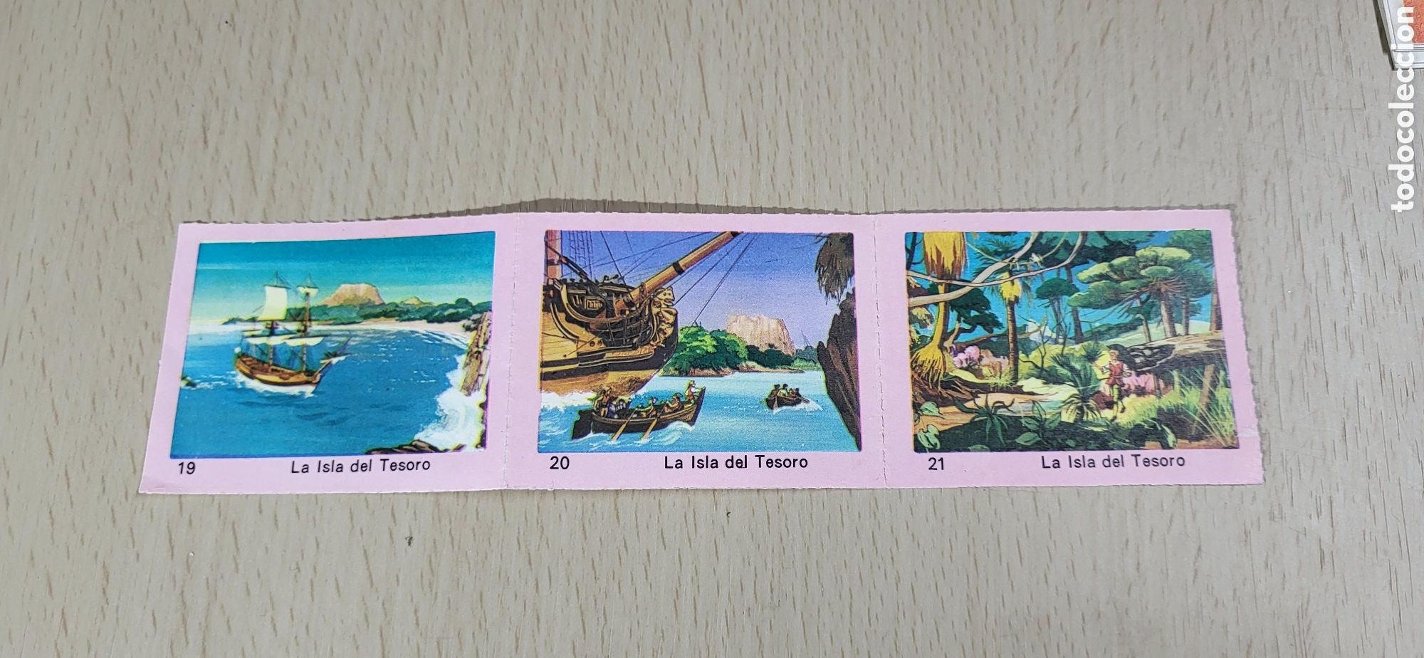 Coleccionismo cromos antiguos: LOTE 3 CROMOS LA ISLA DEL TESORO - Foto 1