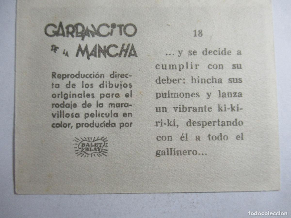Coleccionismo cromos antiguos: Garbancito de la Mancha - Cromo n&ordm; 18 - Foto 2