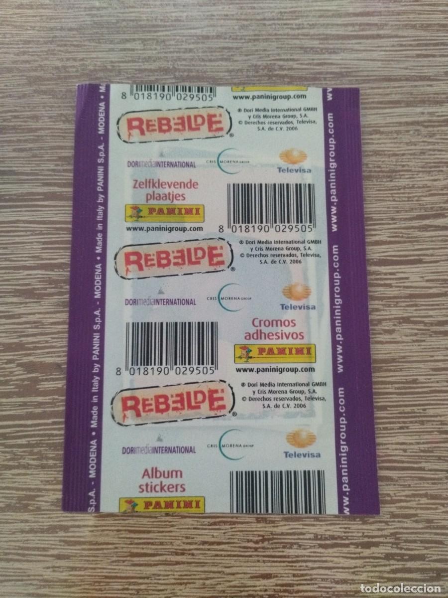 Coleccionismo cromos antiguos: Rebelde - Sobre Sin Abrir - Panini 2006 - Foto 2