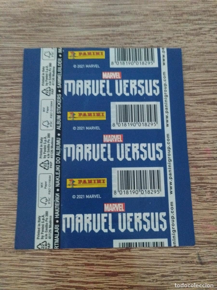 Coleccionismo cromos antiguos: Marvel Versus - Sobre Sin Abrir - Panini 2021 - Foto 2