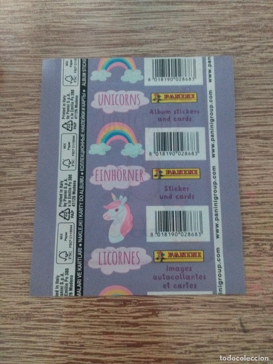 Coleccionismo cromos antiguos: Unicornios - Sobre Sin Abrir - Panini - Foto 2