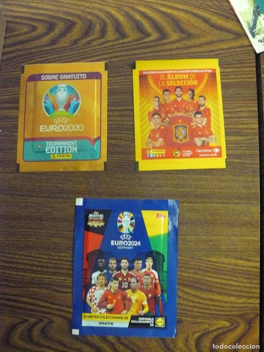 Coleccionismo cromos antiguos: 3 sobres de cromos sin abrir diferentes - Foto 1