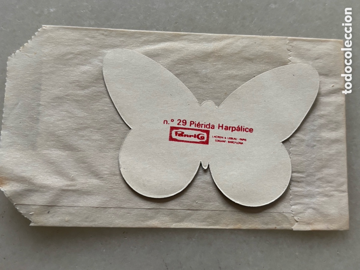 Coleccionismo cromos antiguos: Sobre mariposas de panrico n&uacute;mero 29 - Foto 2