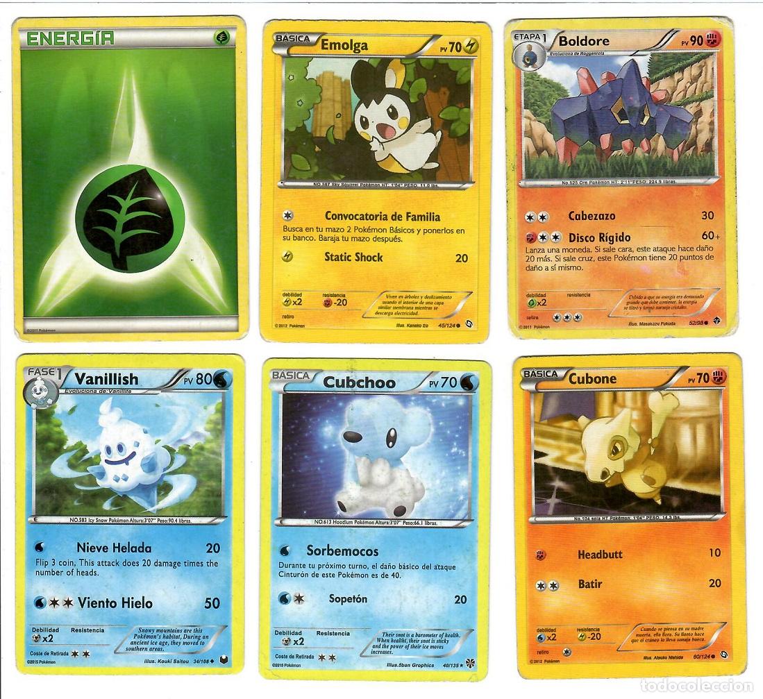 Coleccionismo cromos antiguos: Pokemon: Lote de 6 cromos - Foto 1