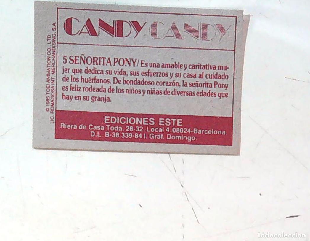 Coleccionismo cromos antiguos: candy candy ediciones este nuevo nunca pegado sin usar n 5 - Foto 2
