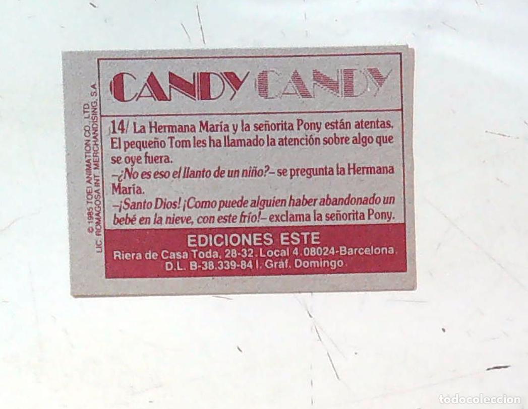 Coleccionismo cromos antiguos: candy candy ediciones este nuevo nunca pegado sin usar n 14 - Foto 2