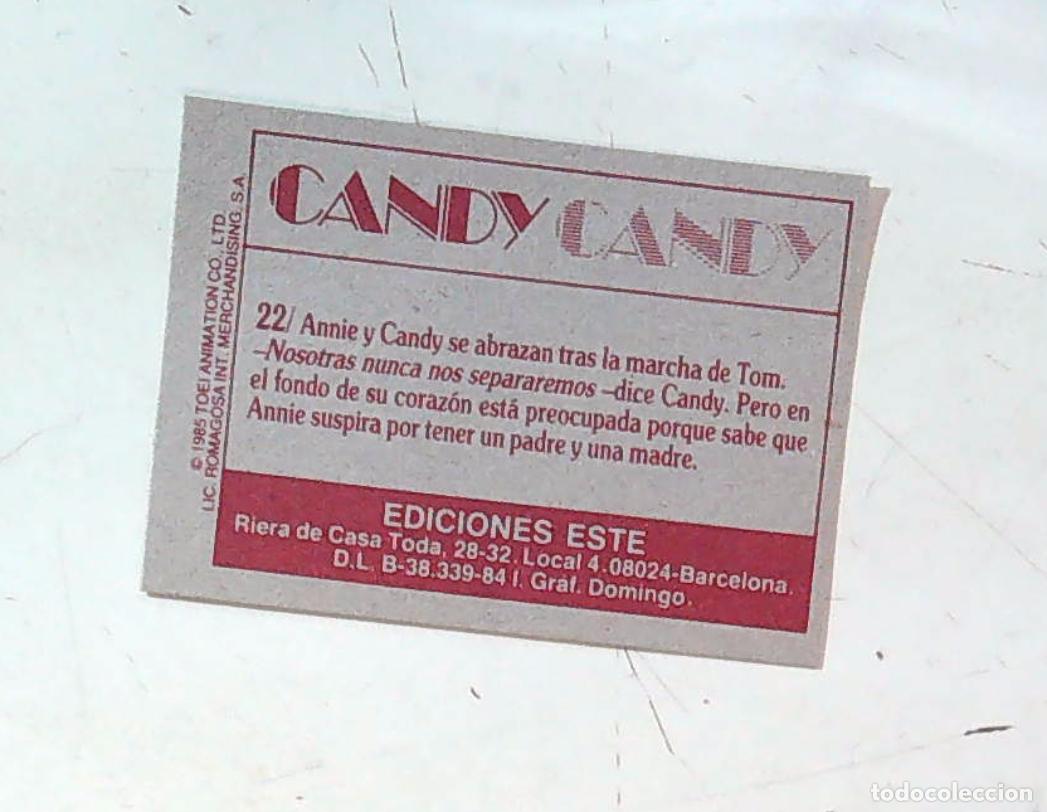Coleccionismo cromos antiguos: candy candy ediciones este nuevo nunca pegado sin usar n 22 - Foto 2