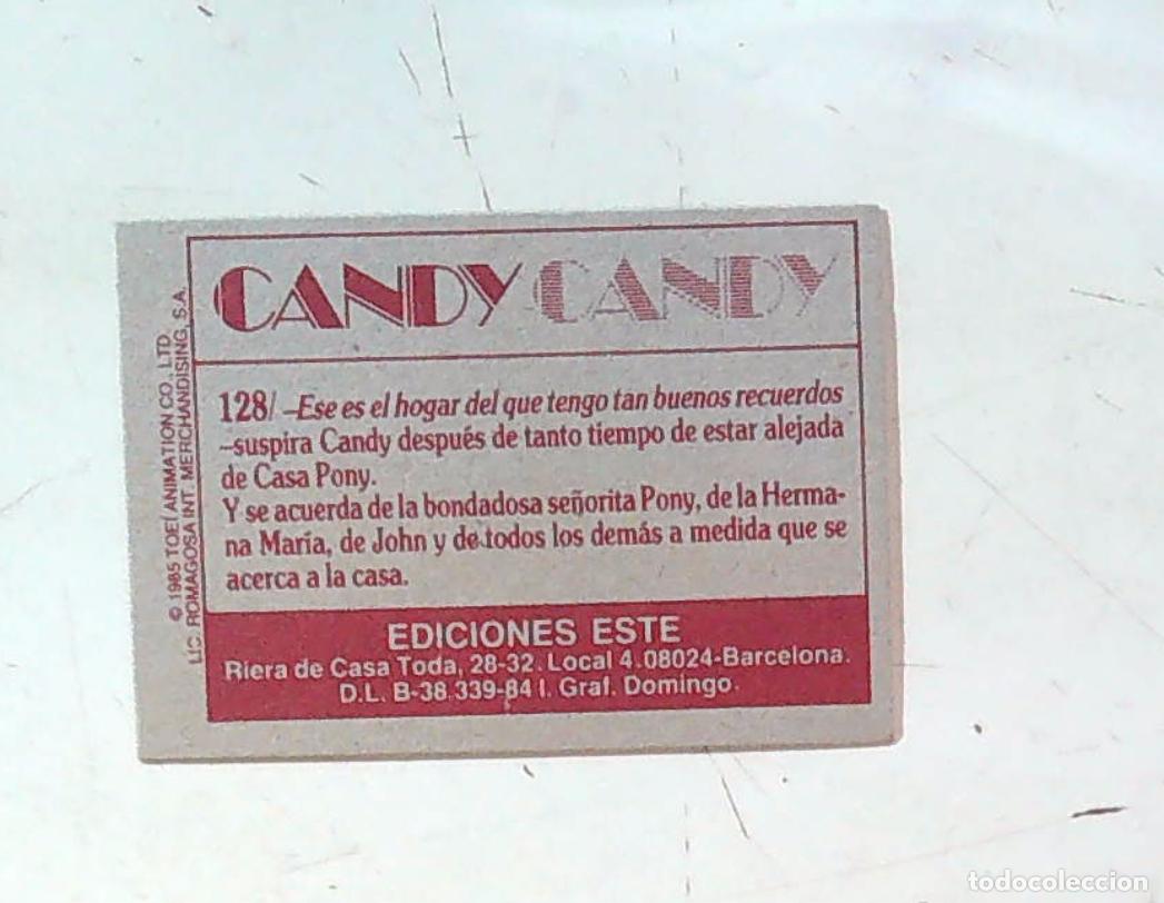 Coleccionismo cromos antiguos: candy candy ediciones este nuevo nunca pegado sin usar n 128 - Foto 2
