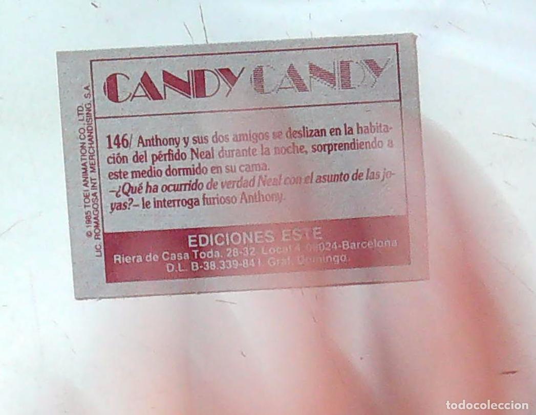 Coleccionismo cromos antiguos: candy candy ediciones este nuevo nunca pegado sin usar n 146 - Foto 2