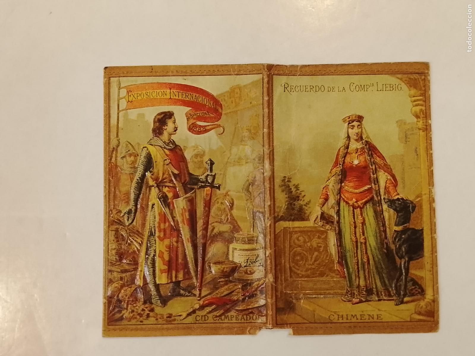 Coleccionismo Cromos antiguos: COMPA&Ntilde;IA CARNE LIEBIG - CARTERITA CID CAMPEADOR - EXPOSICION INTERNACIONAL 1888 -VER FOTOS-(115.320)