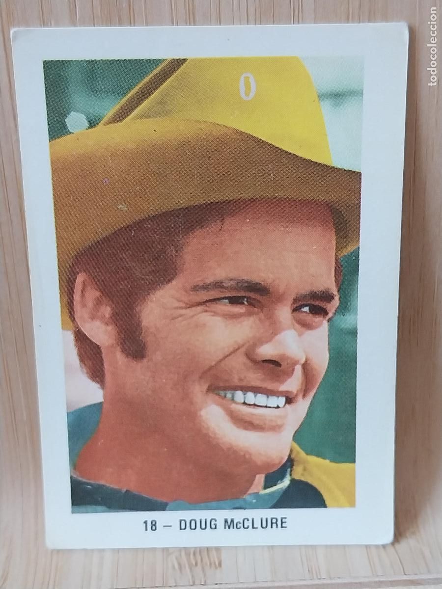 Coleccionismo Cromos antiguos: DOUG McCLURE GALERIA ARTISTAS 1971 FHER CROMO 18 SIN PEGAR NUNCA 7X4.7CMS ORIGINAL