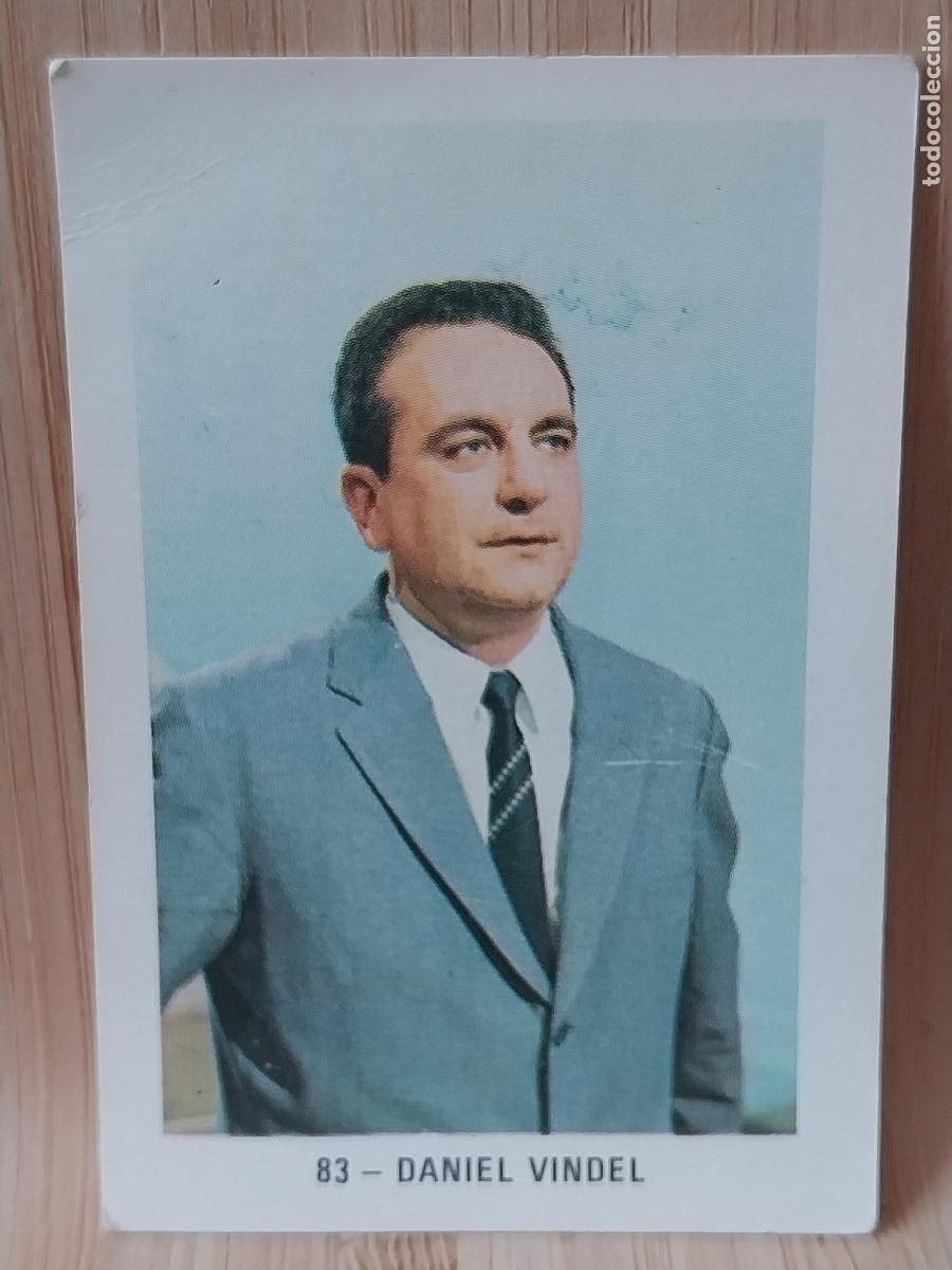 Coleccionismo Cromos antiguos: DANIEL VINDEL GALERIA ARTISTAS 1971 FHER CROMO 83 SIN PEGAR NUNCA 7X4.7CMS ORIGINAL