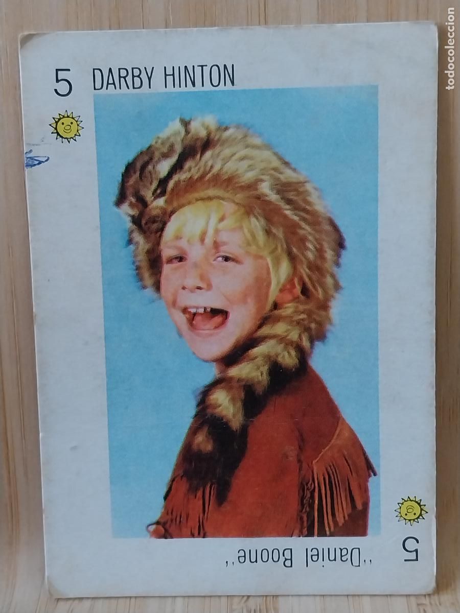 Coleccionismo Cromos antiguos: DANIEL BOONE DARBY HINTON 5 OROS TELEBANCO CANCION TELE BANCO DORSO MORADO ORIGINAL A&Ntilde;OS 60