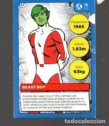 Coleccionismo cromos antiguos: CROMO DE BATMAN DE CARREFOUR DE BEAST BOY N&ordm; 15 - Foto 1