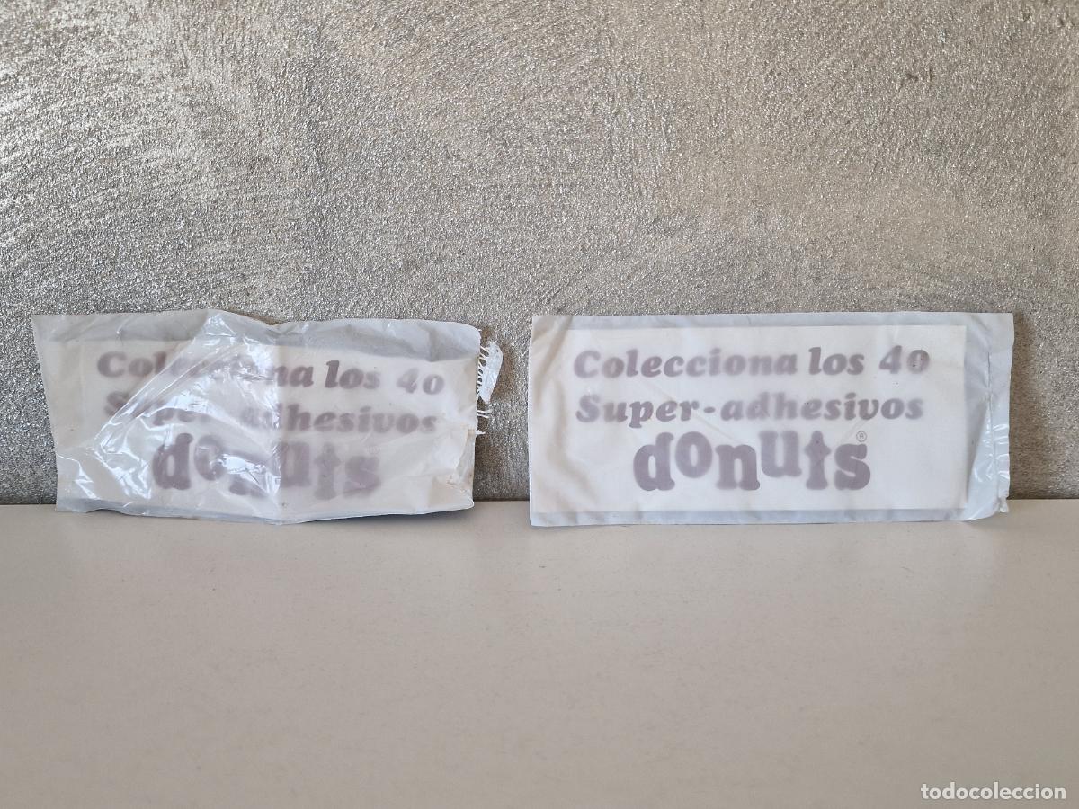 Coleccionismo cromos antiguos: DOS SUPER ADHESIVOS DONUTS SIN ABRIR - Foto 4